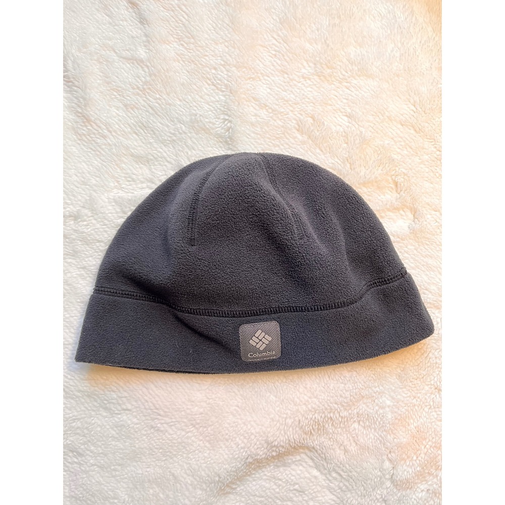 Columbia Beanie Unisex Charcoal Gray Omni-Heat Fleece Skull Cap S/M